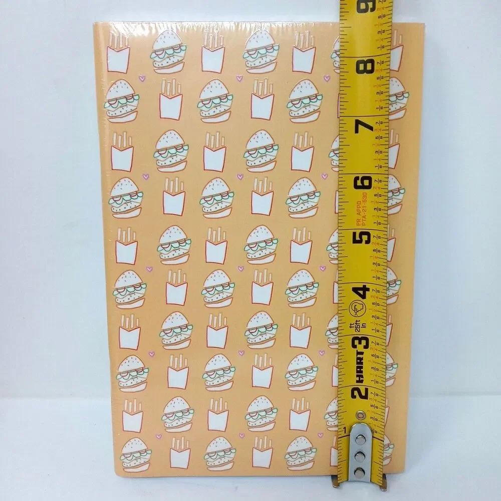 Pack of 3 Molly & Rex Staple Bound Journals Diary Ruled Hamburger Tacos Pizza